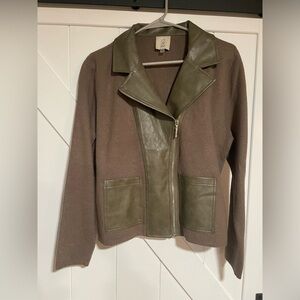 Olive and Brown Women's Jacket